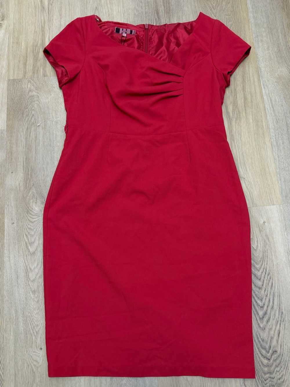 Next Red Cap Sleeve Sheath Dress
